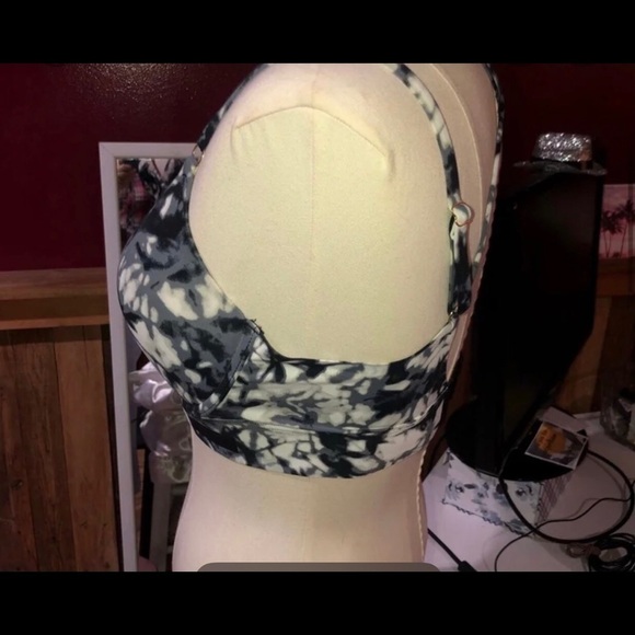 VS Pink Bonded Bra black and white tie dye Small - Picture 4 of 8